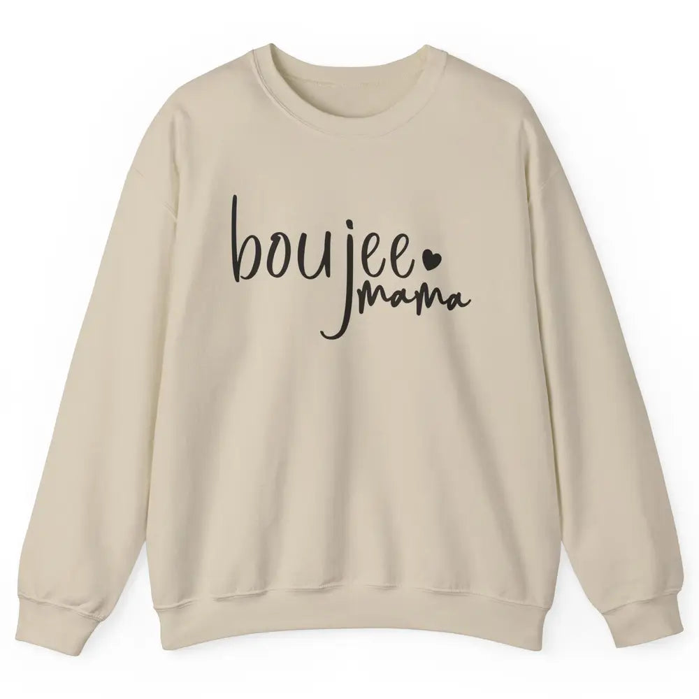 Boujee Mama Boujee Mom Fall Halloween Western Girl Mama Unisex Crewneck Sweatshirt