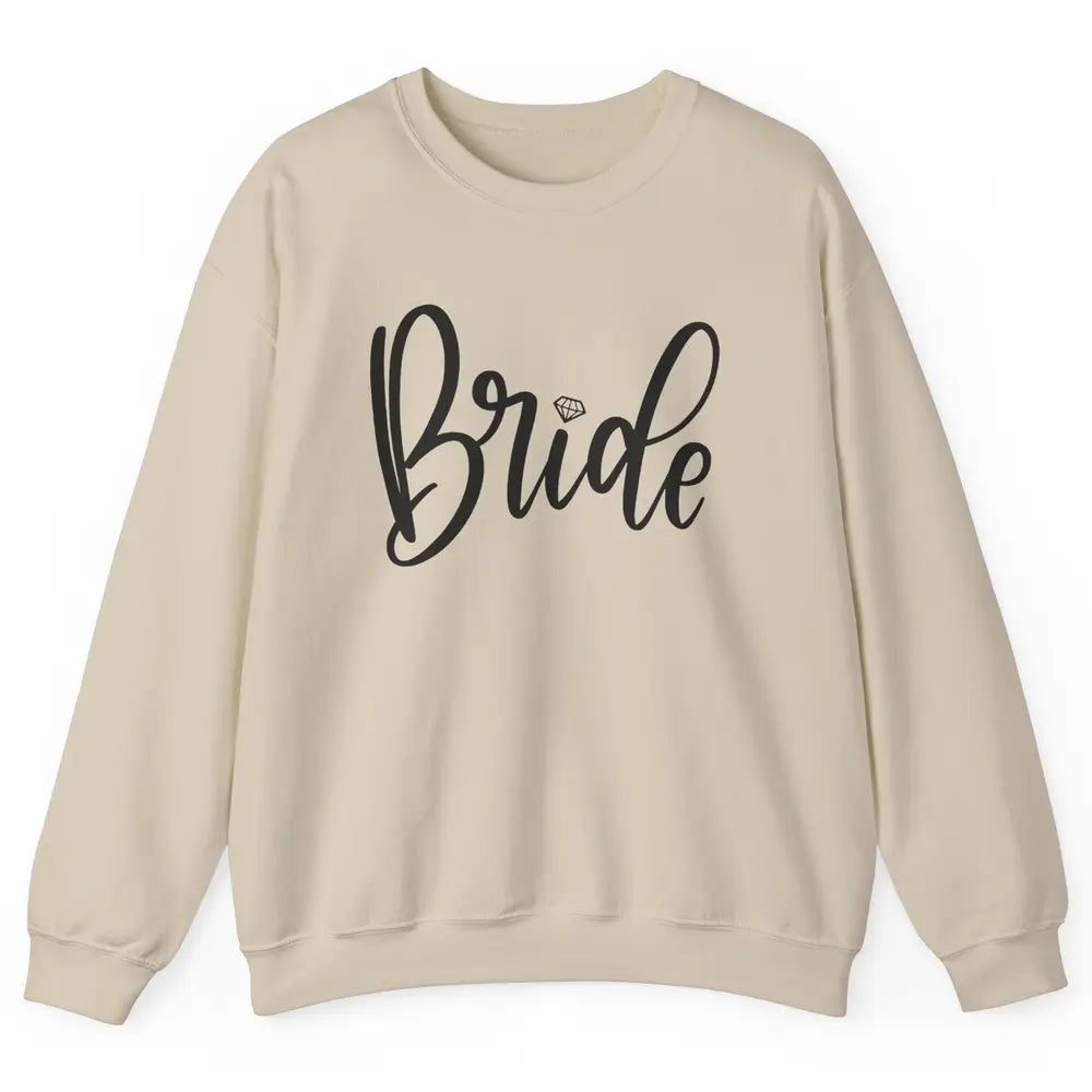 Bride To Be Diamond Ring Future Mrs. Engagement Bachelorette Unisex Crewneck Sweatshirt