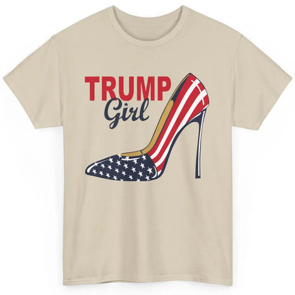 Trump Girl American Flag High Heels Republican Trump Support Classic Unisex T-Shirt