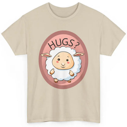 Cute Hugs Baby Sheep Shepherd Lamb Farm Animal Farmer Kawaii Classic Unisex T-Shirt