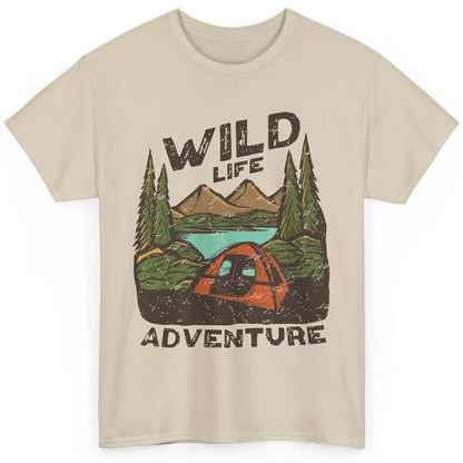 Wild Life Adventure Camping Mountain Wilderness Campfire Classic Unisex T-Shirt