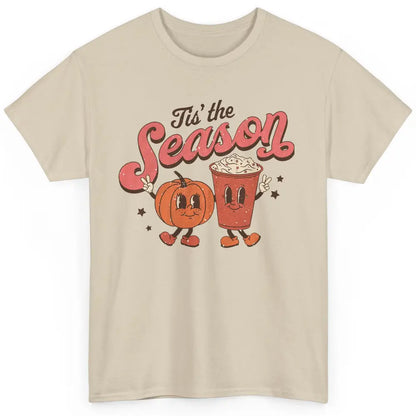 Retro Pumpkin Spice Fall Tis The Season Autumn Thanksgiving Classic Unisex T-Shirt