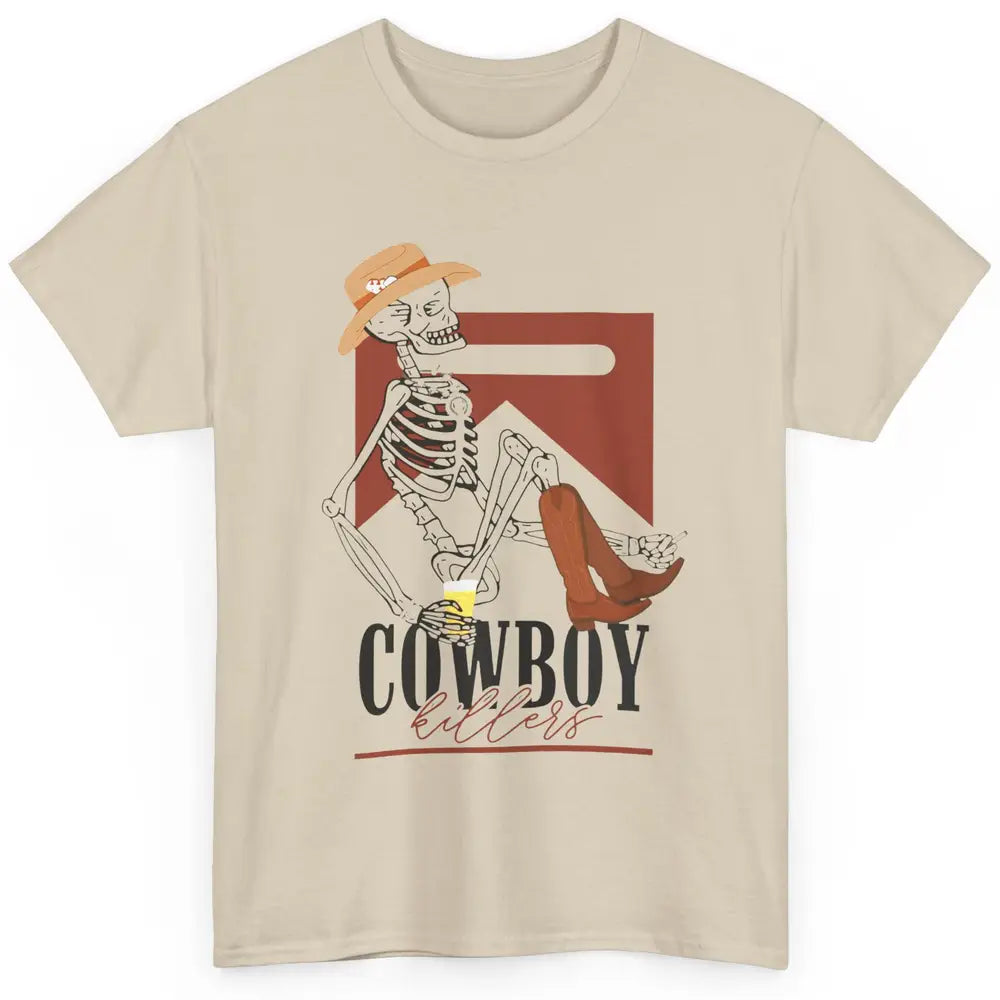 Cowboy Killers Skeleton Western Country Skull Vintage Retro Classic Unisex T-Shirt