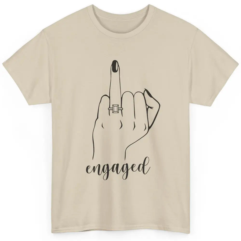 Engaged AF Bride To Be Wedding Ring Future Mrs. Bachelorette Classic Unisex T-Shirt