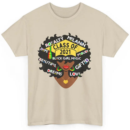 Class Of 2021 Black Educated High School College Graduation Classic Unisex T-Shirt