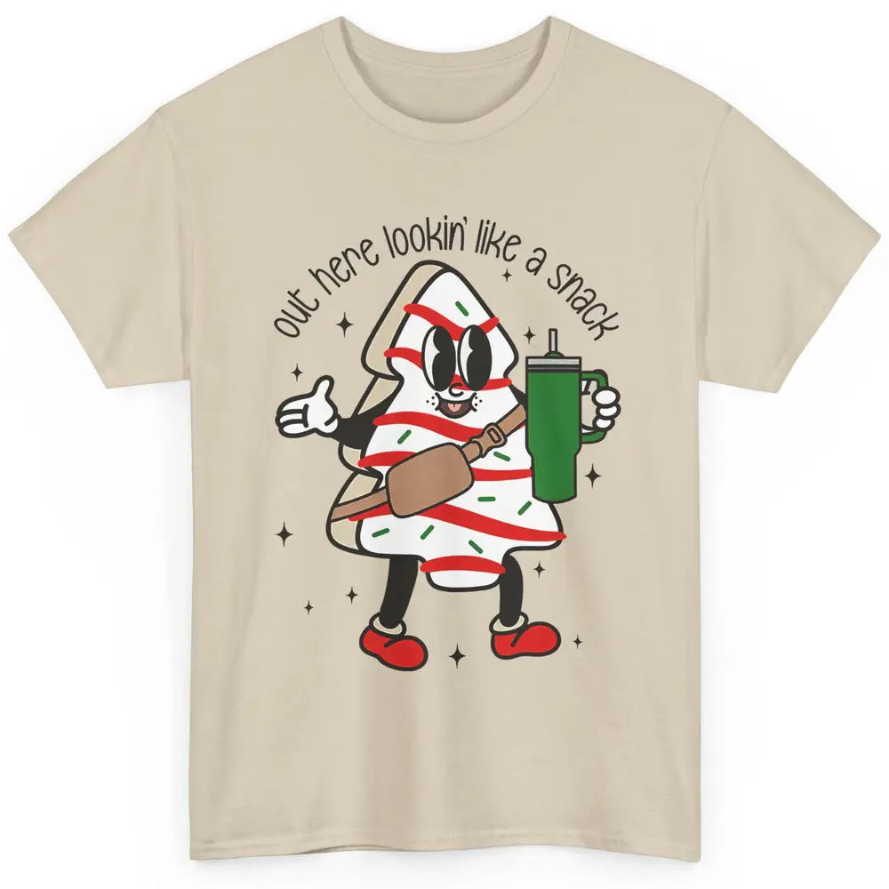 Funny Boo-jee Christmas Tree Cake Out Here Look Like A Snack Classic Unisex T-Shirt