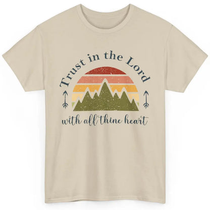 Vintage Trust In The Lord With All Heart Christian Religious Classic Unisex T-Shirt