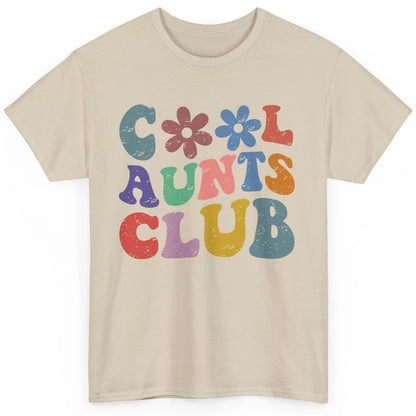 Floral Cool Aunts Club Groovy Aunt Sister Auntie Gift Classic Unisex T-Shirt