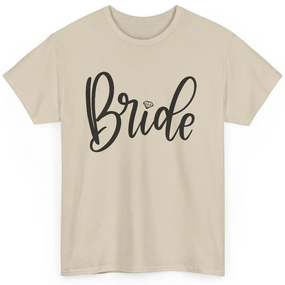 Bride To Be Diamond Ring Future Mrs. Engagement Bachelorette Classic Unisex T-Shirt