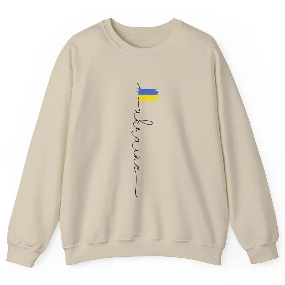 Ukraine Flag Support for Ukraine Ukraine Travel Lovers Gift Unisex Crewneck Sweatshirt