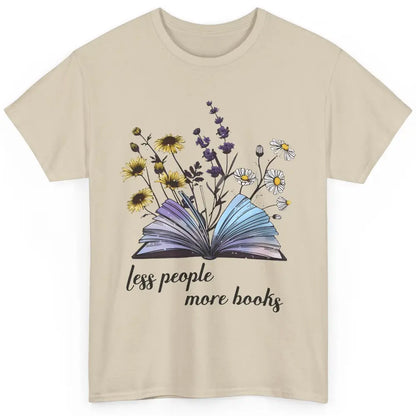 Aesthetic Less People More Books Literature Gothic Reader Classic Unisex T-Shirt