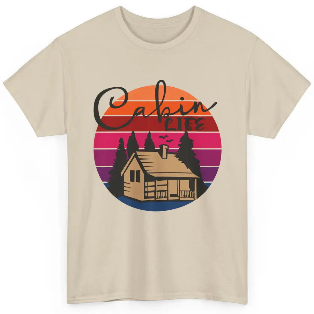 Cabin Life Vintage Cabin Camping Northern Lakes Outdoor Life Classic Unisex T-Shirt