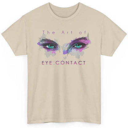 Art Eye Contact Optometry Ophthalmology Optician Watercolor Classic Unisex T-Shirt