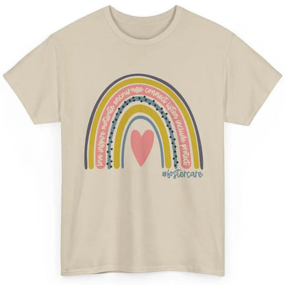 Foster Care Parents Support Rainbow Adoption Love Inspire Classic Unisex T-Shirt