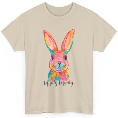 Watercolor Hippity Hoppity Bunny Dance Easter Rabbit Hip Hop Classic Unisex T-Shirt