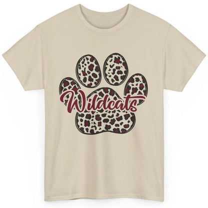 Wildcats Spirit Cat Paw Leopard Western Cat Mom Cat Lovers Classic Unisex T-Shirt