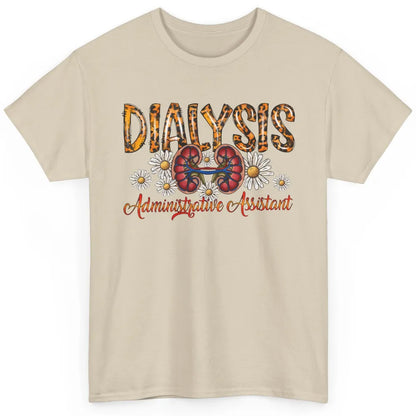 Floral Lungs Dialysis Administrative Assistant Nephrology Classic Unisex T-Shirt