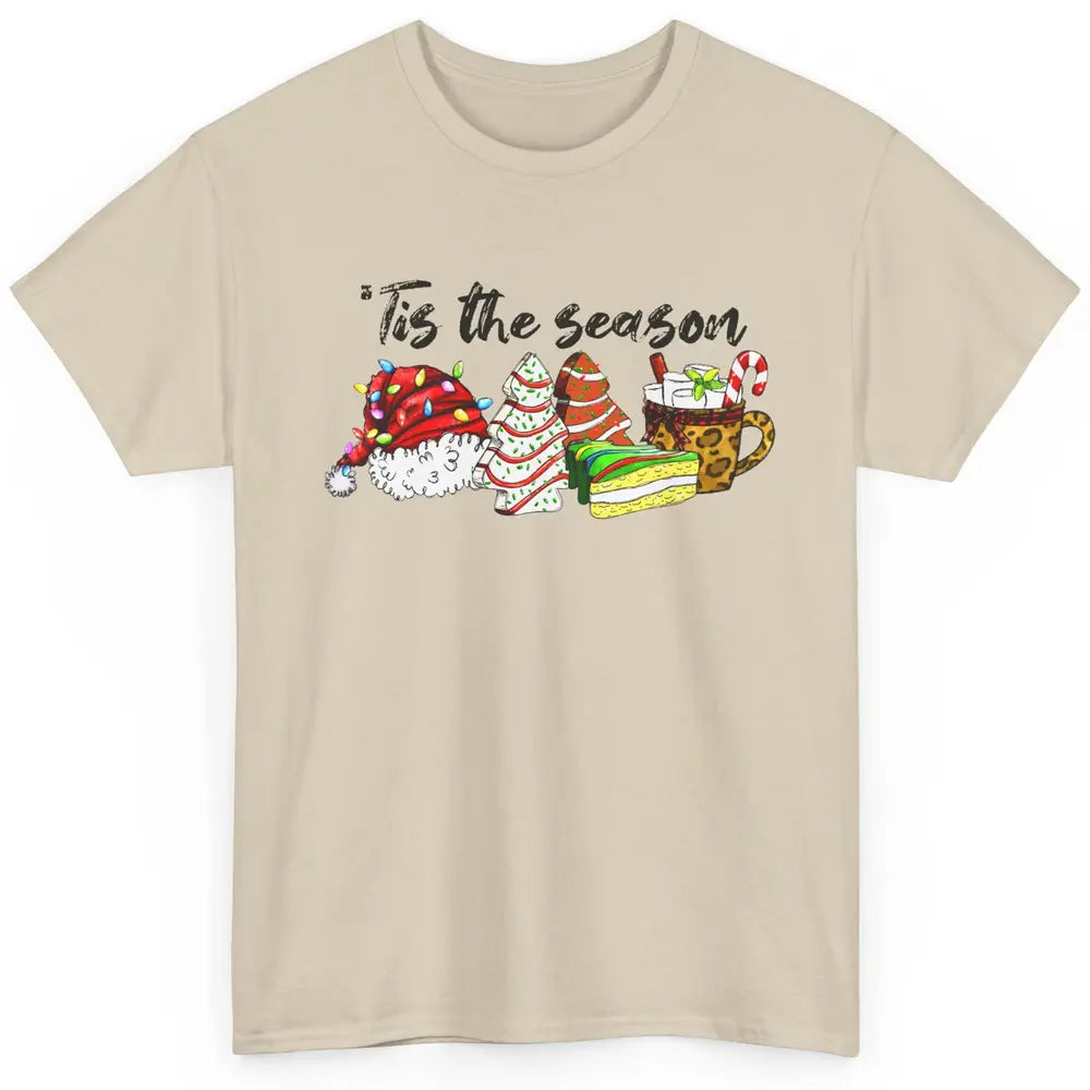 Funny Christmas Tree Tis The Season Cakes Parody Baking Gift Classic Unisex T-Shirt