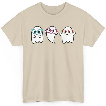 Cute Little Ghosts Glasses Optometrist Halloween Optician Classic Unisex T-Shirt