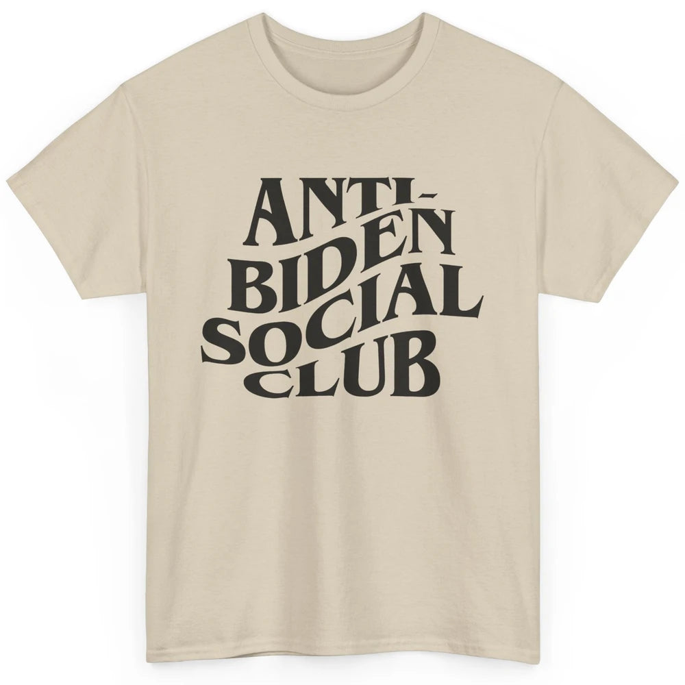 Anti Liberals Anti Biden Social Club Conservative US Flag Classic Unisex T-Shirt