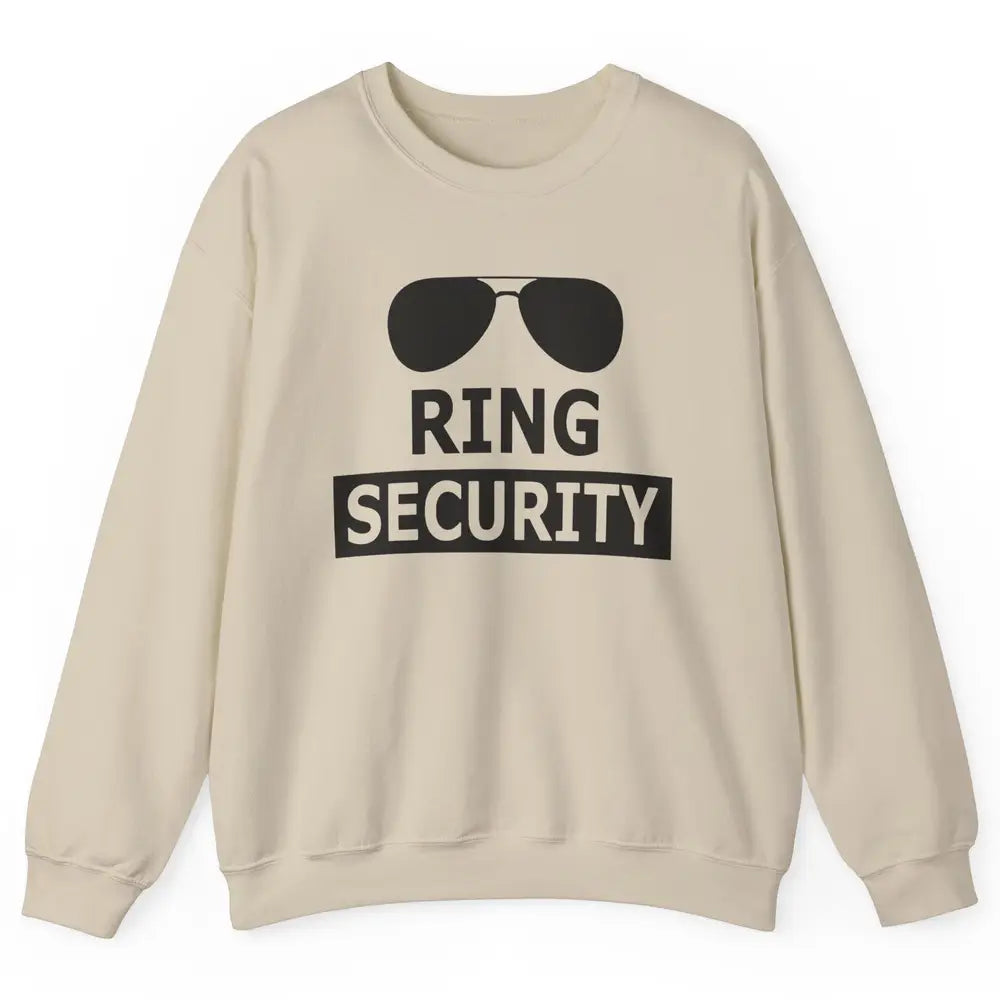 Wedding Ring Security Boy Ring Bearer Wedding Party Unisex Crewneck Sweatshirt