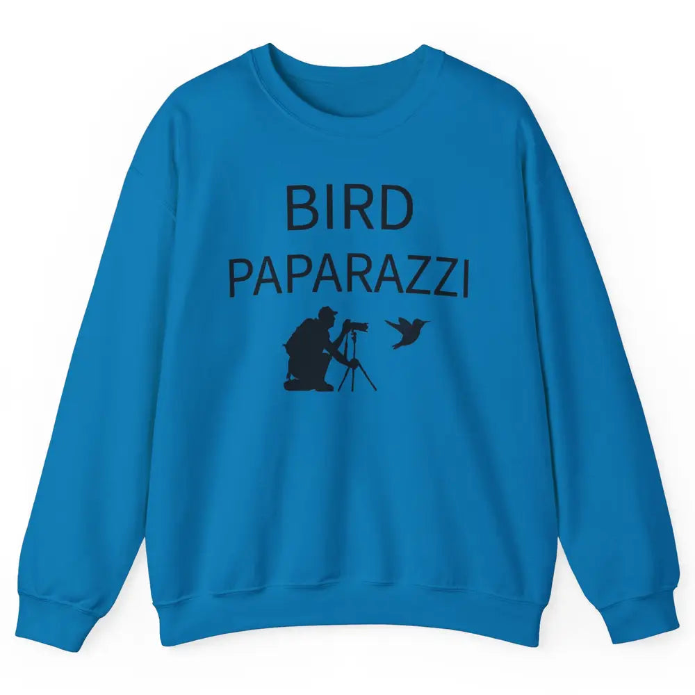 Birdwatching Funny Bird Paparazzi Birding Photography Bird Unisex Crewneck Sweatshirt