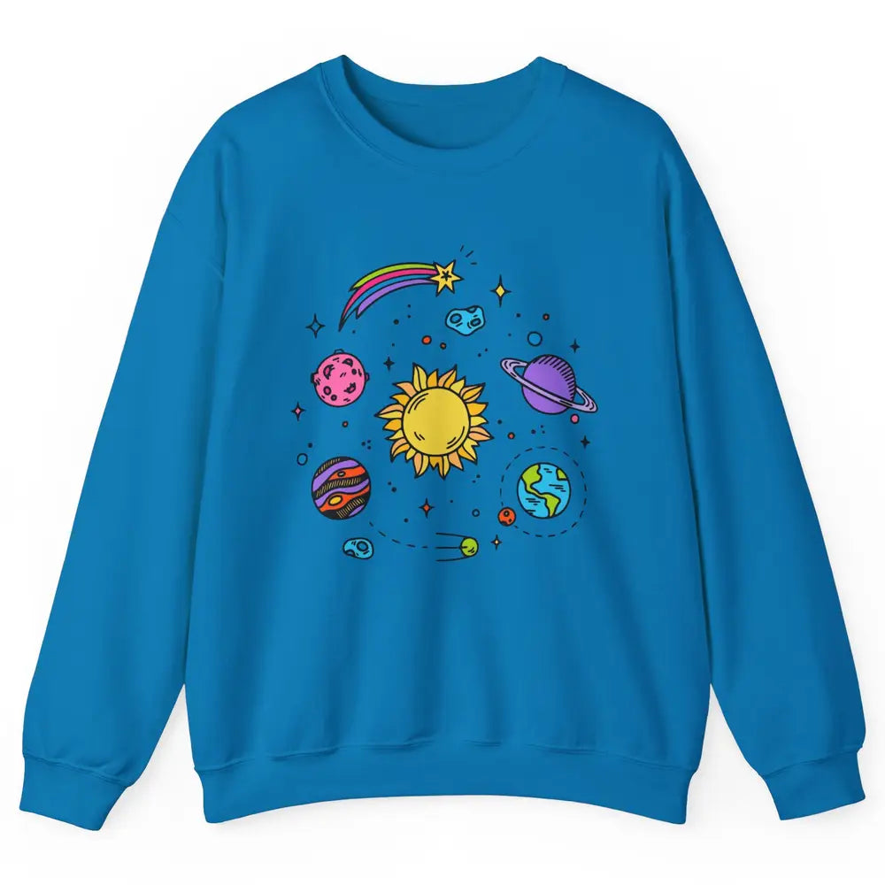 Solar System Space Galaxy Outer Space Astrology Astronauts Unisex Crewneck Sweatshirt