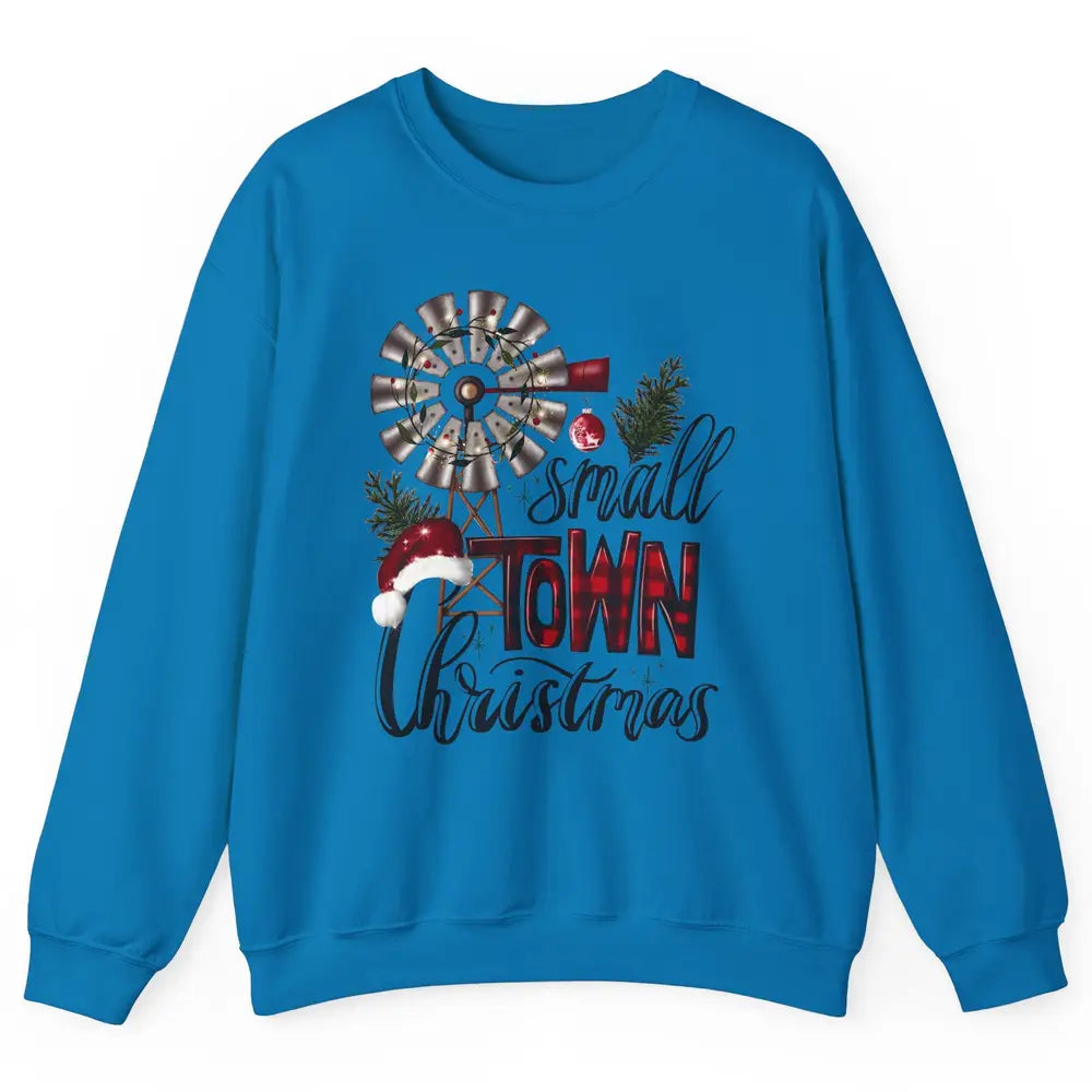 Retro Small Town Christmas Western Hometown Christmas Unisex Crewneck Sweatshirt