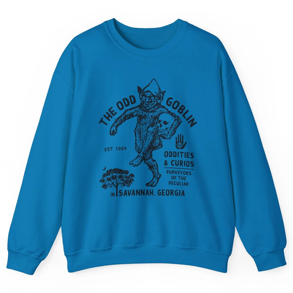 Vintage The Odd Goblin Est 1984 Oddities Savannah Georgia Unisex Crewneck Sweatshirt