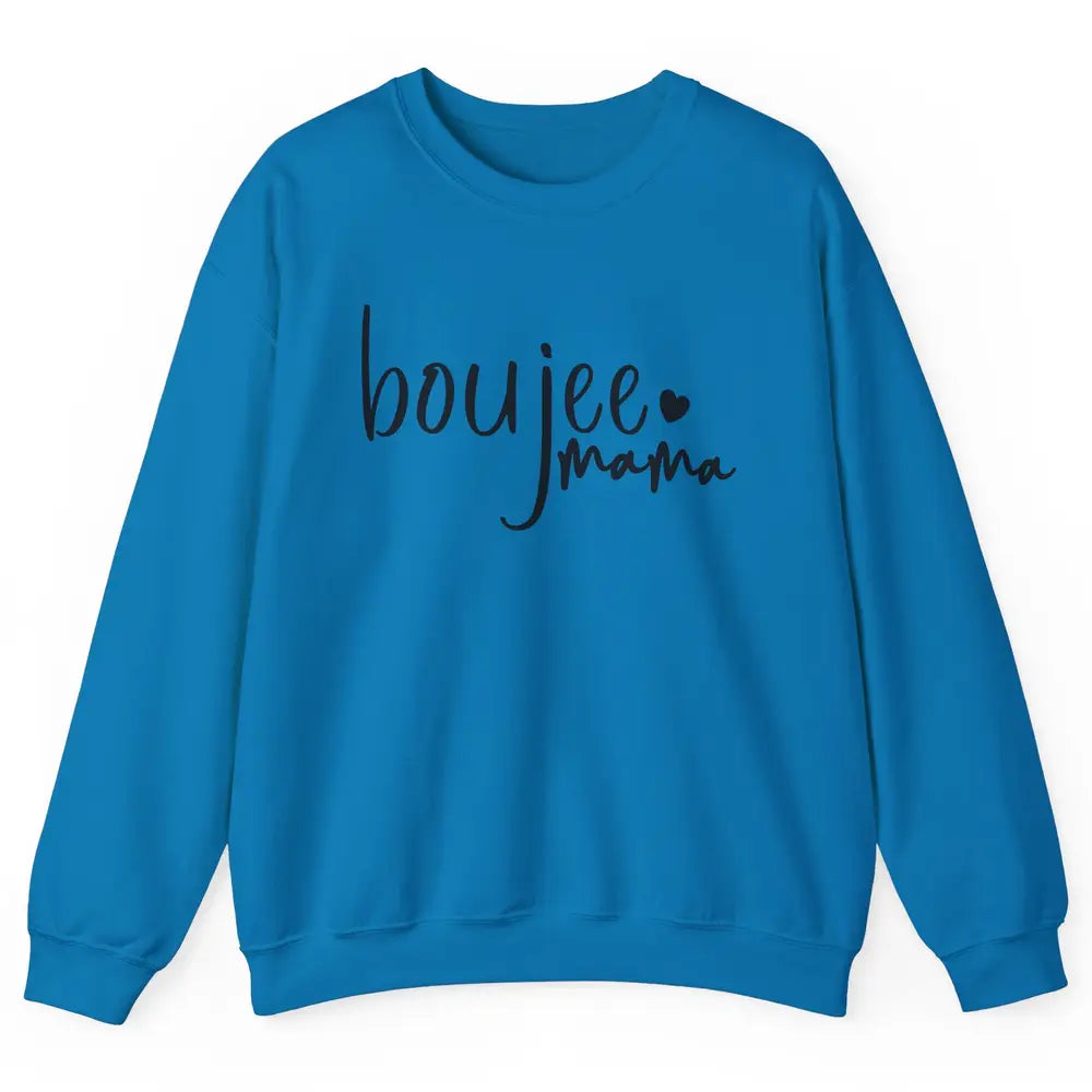 Boujee Mama Boujee Mom Fall Halloween Western Girl Mama Unisex Crewneck Sweatshirt