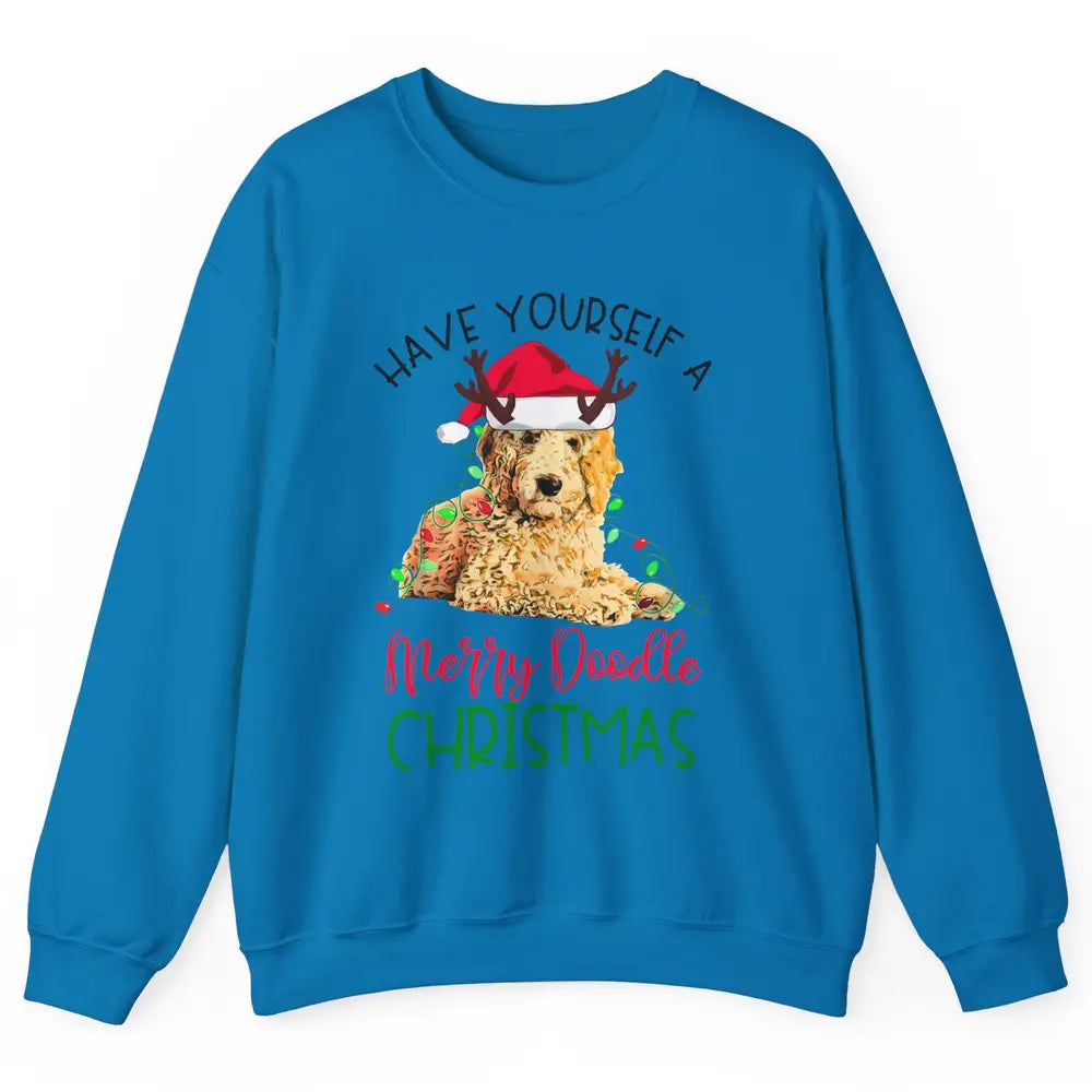 Goldendoodle Have Yourself a Merry Doodle Christmas Dog Mom Unisex Crewneck Sweatshirt