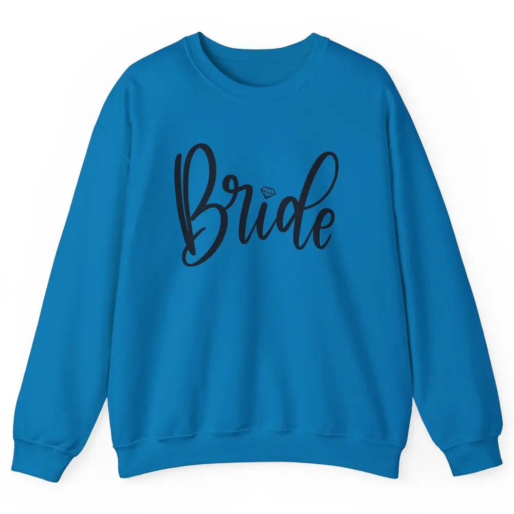 Bride To Be Diamond Ring Future Mrs. Engagement Bachelorette Unisex Crewneck Sweatshirt