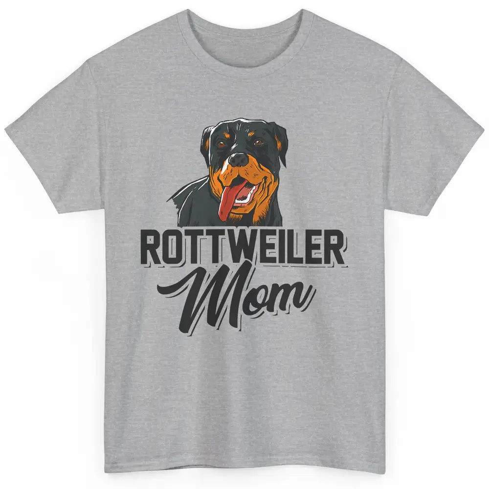 Cute Rottweiler Mom Dog Owner Rotti Fur Pet Mothers Day Mama Classic Unisex T-Shirt