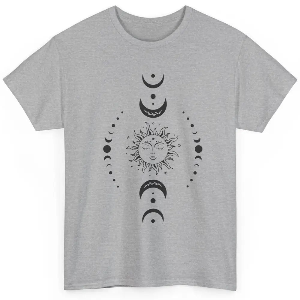 Boho Sun And Moon Hippie Girl Peace Lovers Halloween Costume Classic Unisex T-Shirt