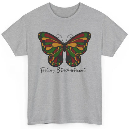 Feeling Blacknificent Butterfly Black People Juneteenth 1865 Classic Unisex T-Shirt