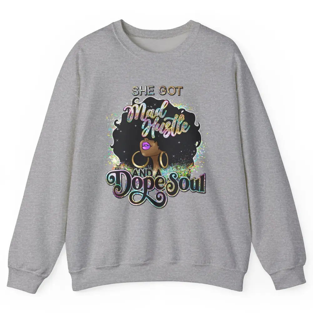 Black Girl She Got A Dope Soul Afro Women Christian Belief Unisex Crewneck Sweatshirt