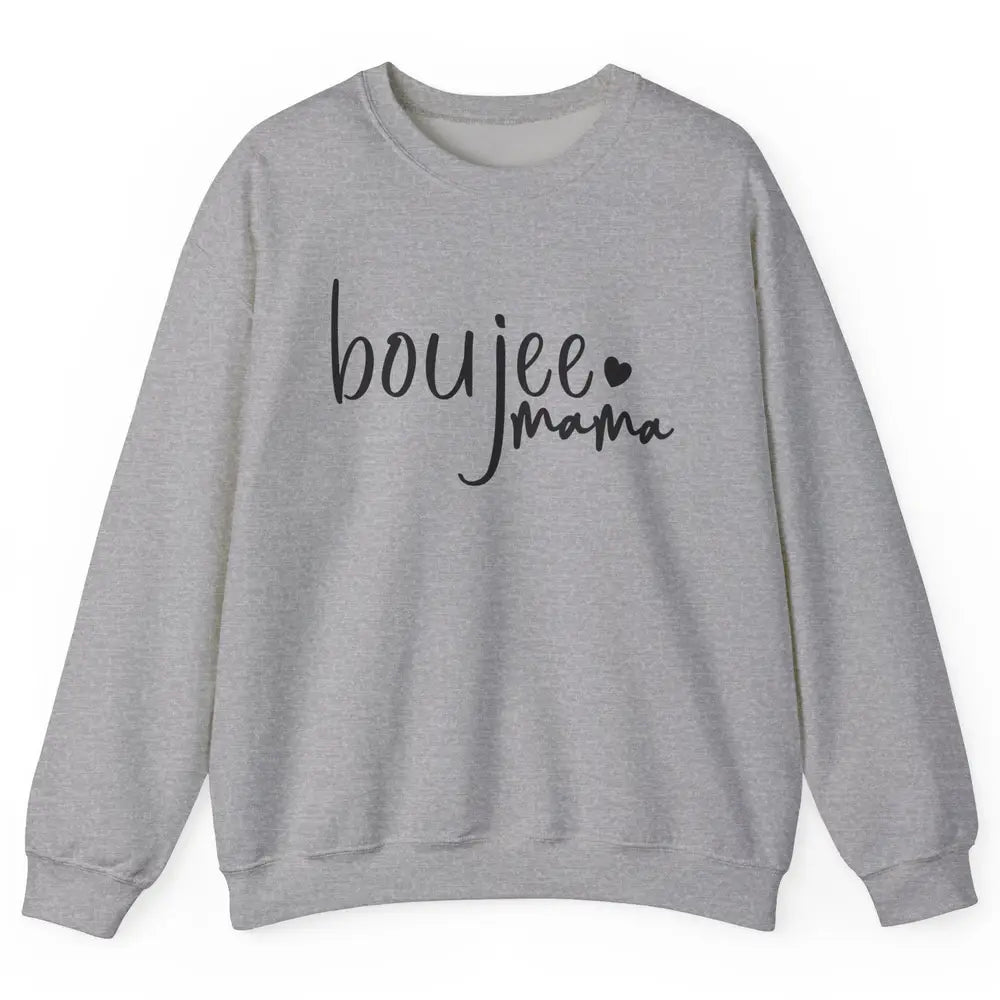 Boujee Mama Boujee Mom Fall Halloween Western Girl Mama Unisex Crewneck Sweatshirt