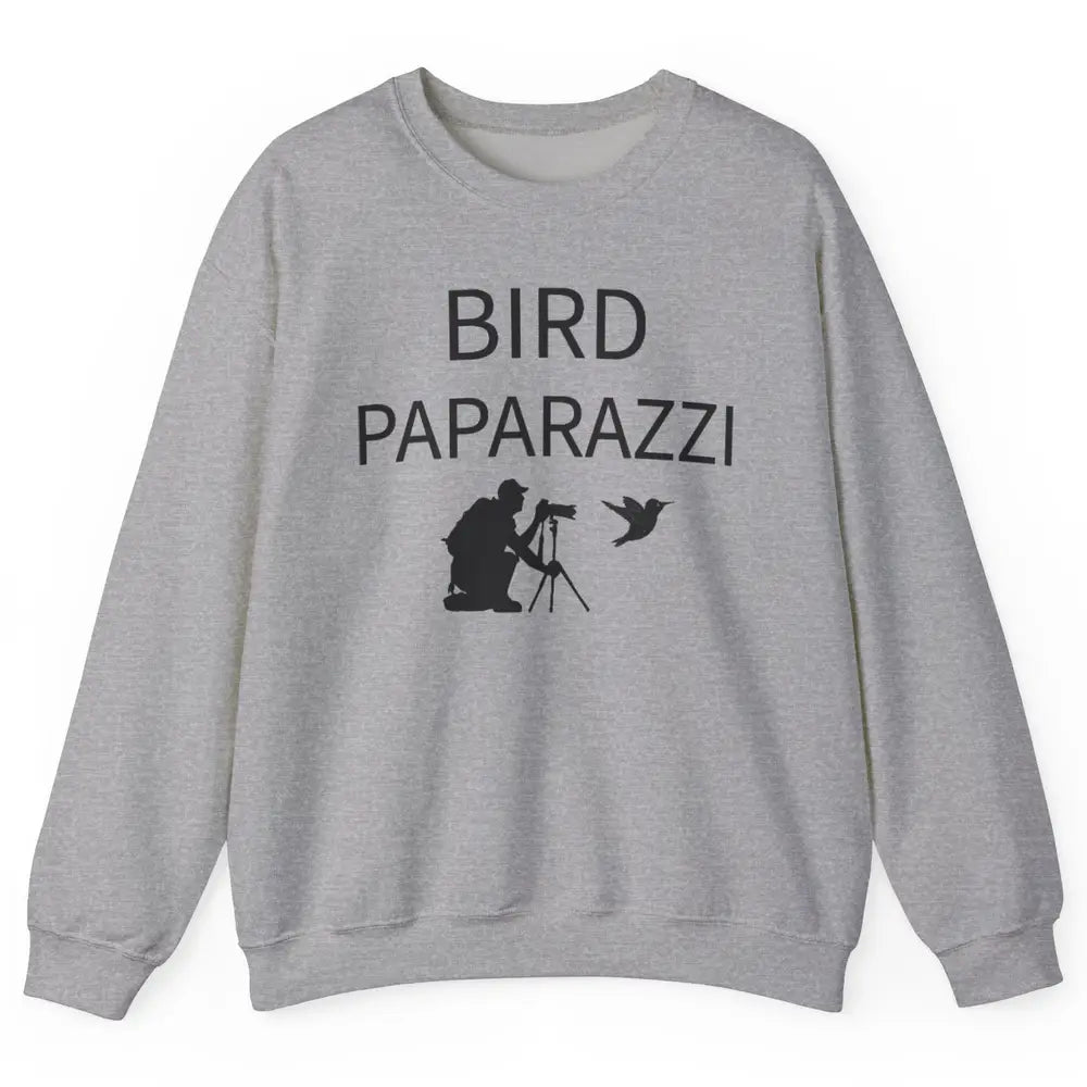 Birdwatching Funny Bird Paparazzi Birding Photography Bird Unisex Crewneck Sweatshirt