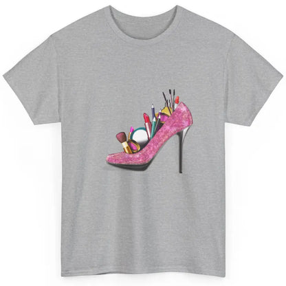 Woman High Heel Stilettos Makeup Artist Girly Lipstick Brush Classic Unisex T-Shirt