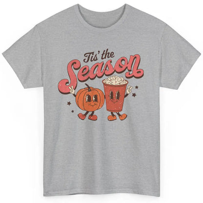 Retro Pumpkin Spice Fall Tis The Season Autumn Thanksgiving Classic Unisex T-Shirt