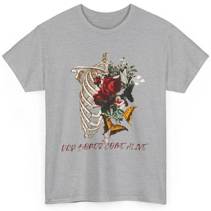 Floral Rib Cage Dry Bones Come Alive Bible Verse Christian Classic Unisex T-Shirt