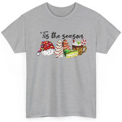 Funny Christmas Tree Tis The Season Cakes Parody Baking Gift Classic Unisex T-Shirt