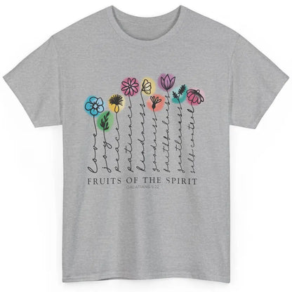 Flower Christian Fruits Of The Spirit Bible Verse Religious Classic Unisex T-Shirt