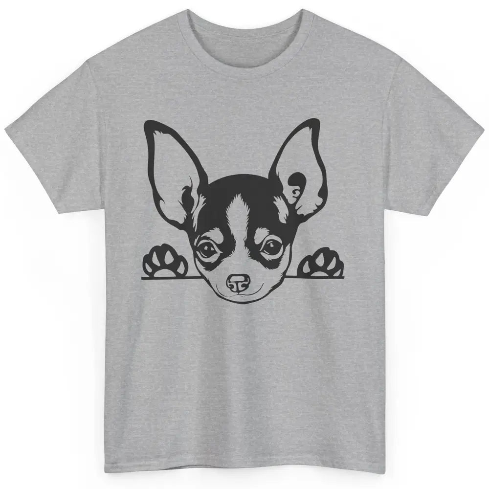 Chihuahua Owner Gift Chihuahua Dog Mom Chihuahua Black White Classic Unisex T-Shirt