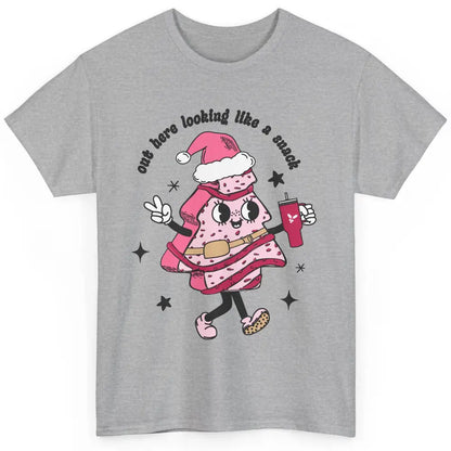 Funny Boo-jee Christmas Tree Cake Out Here Look Like A Snack Classic Unisex T-Shirt