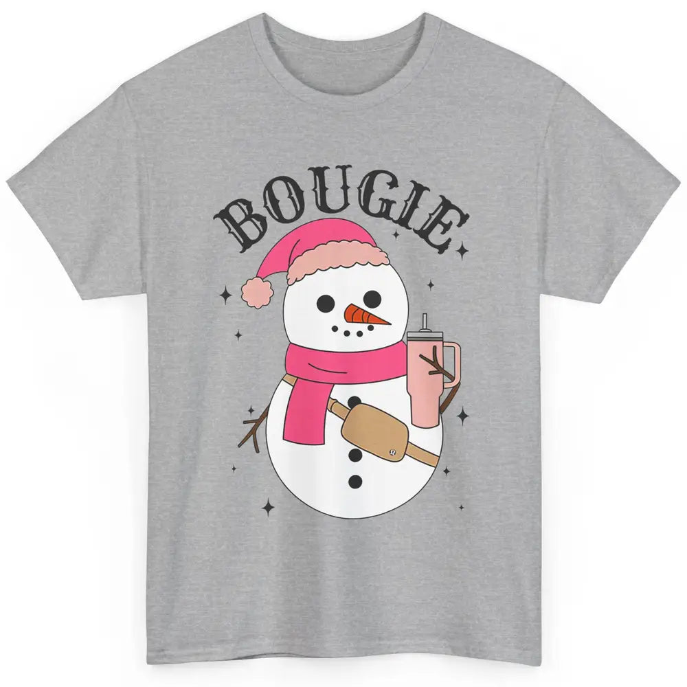 Funny Christmas Boo-jee Snowman Bougie Christmas Winter Classic Unisex T-Shirt