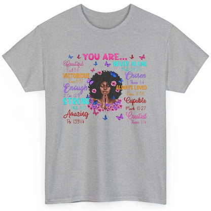 Afro Women Christian God Says I Am Bible Verse Religious Classic Unisex T-Shirt