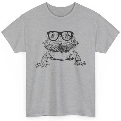 Funny Bearded Dragon Cute Reptile Lizard Nerdy Glass Animal Classic Unisex T-Shirt