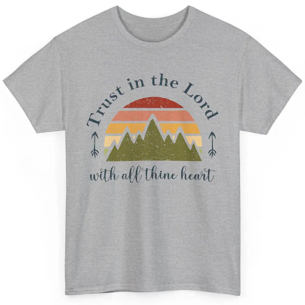 Vintage Trust In The Lord With All Heart Christian Religious Classic Unisex T-Shirt