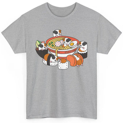 Cute Kawaii Guinea Pig Sushi Ramen Bowl Pet Animal Hamster Classic Unisex T-Shirt